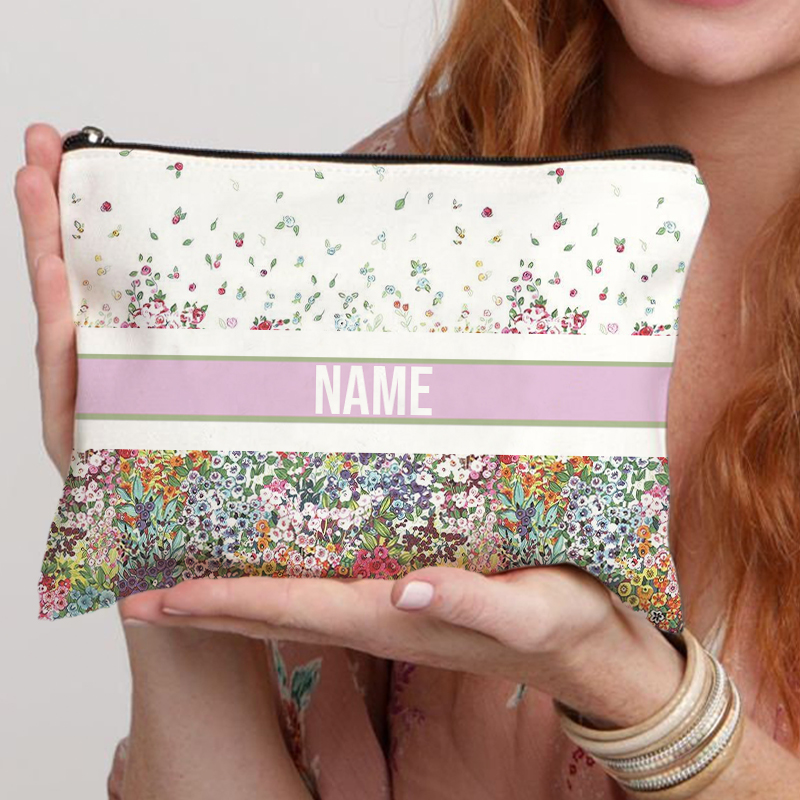Luxury Skincare Brand - Tas kosmetik nama kustom trendi wanita,