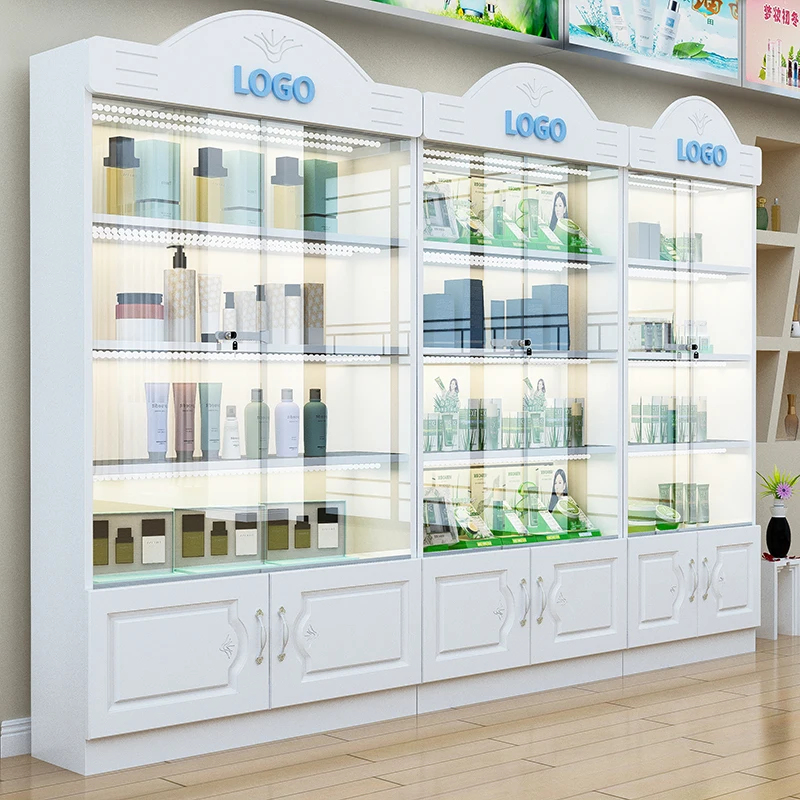 Luxury Skincare Shop - Lemari Pajang Perawatan Kulit Mewah Kustom,