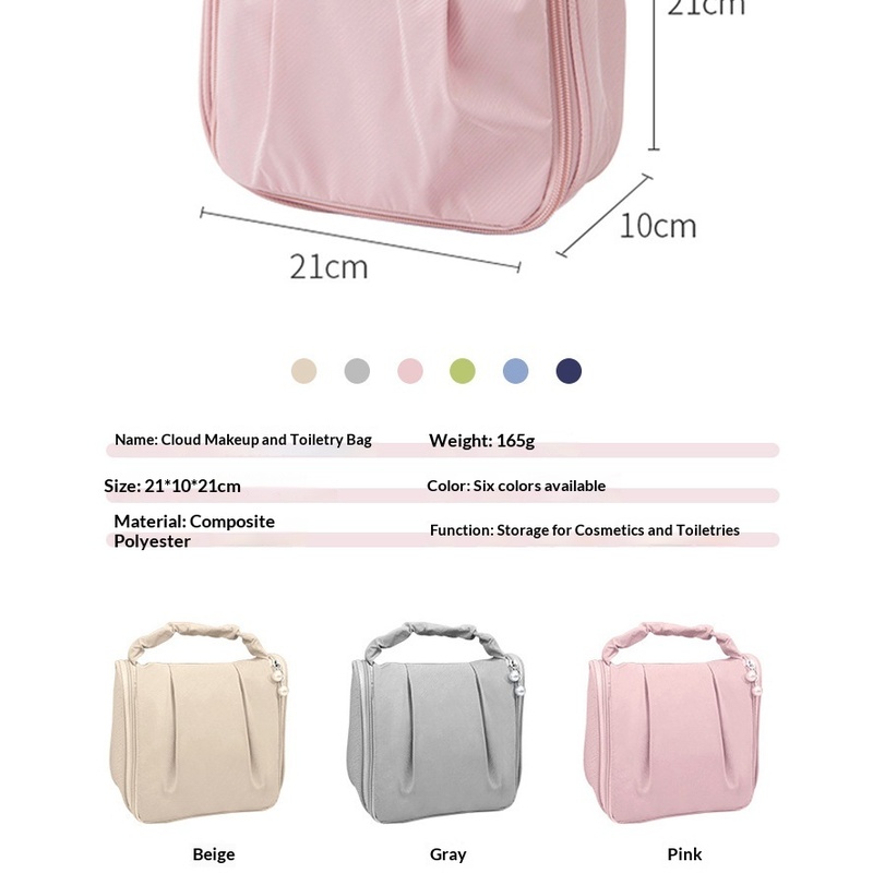 Tas Kosmetik Cloud Portabel Or - High Luxury Skincare ulasan dan harga
