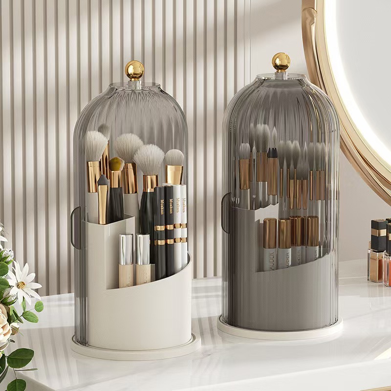360 °   Tempat Kuas Rias Berpu - Luxury Skincare Containers ulasan dan harga