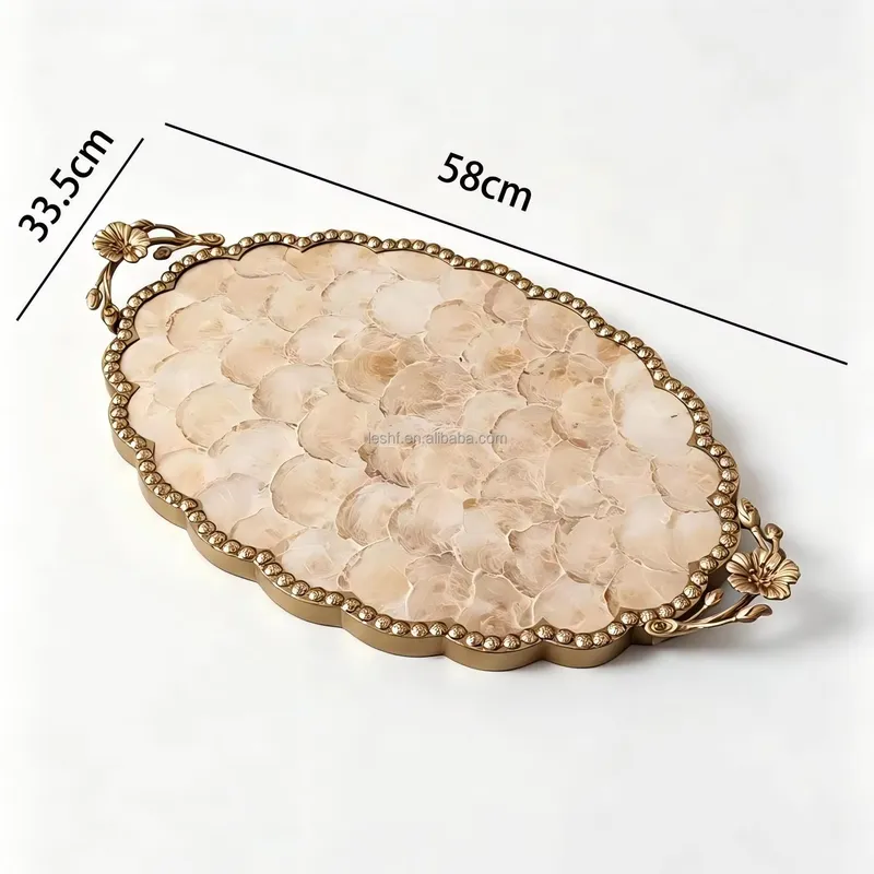 Nampan Inlay Mutiara Mewah Gay - Luxury Skincare Tray ulasan dan harga