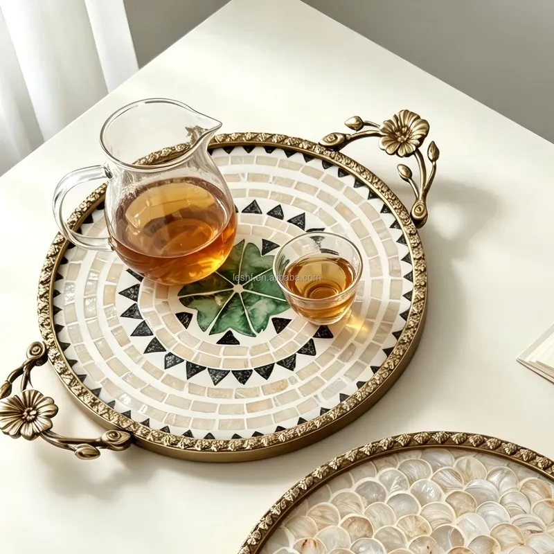 Nampan Inlay Mutiara Mewah Gay - Luxury Skincare Tray ulasan dan harga