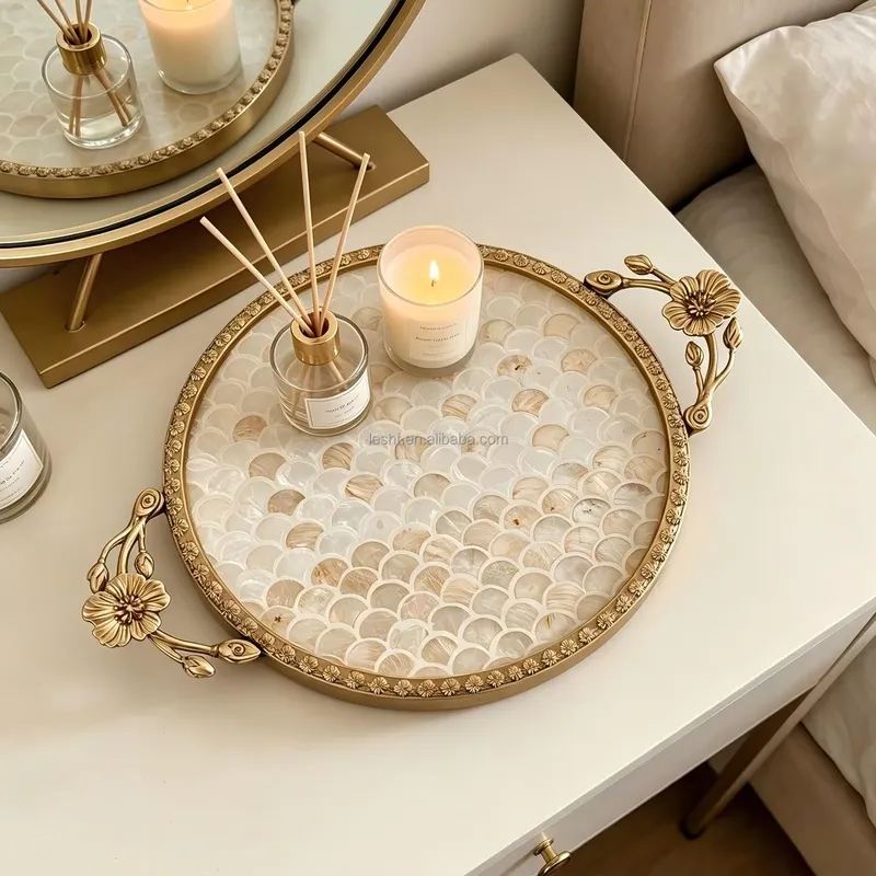 Nampan Inlay Mutiara Mewah Gay - Luxury Skincare Tray ulasan dan harga