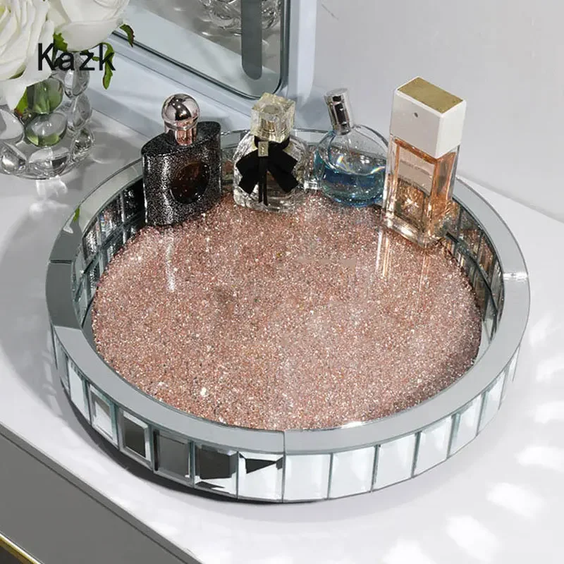 Nampan Penyimpanan Kaca Inlay  - Luxury Skincare Tray ulasan dan harga