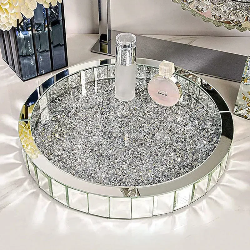 Nampan Penyimpanan Kaca Inlay  - Luxury Skincare Tray ulasan dan harga