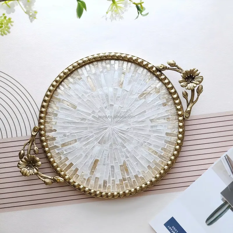Nampan Mewah Berlapis Kerang G - Luxury Skincare Tray ulasan dan harga