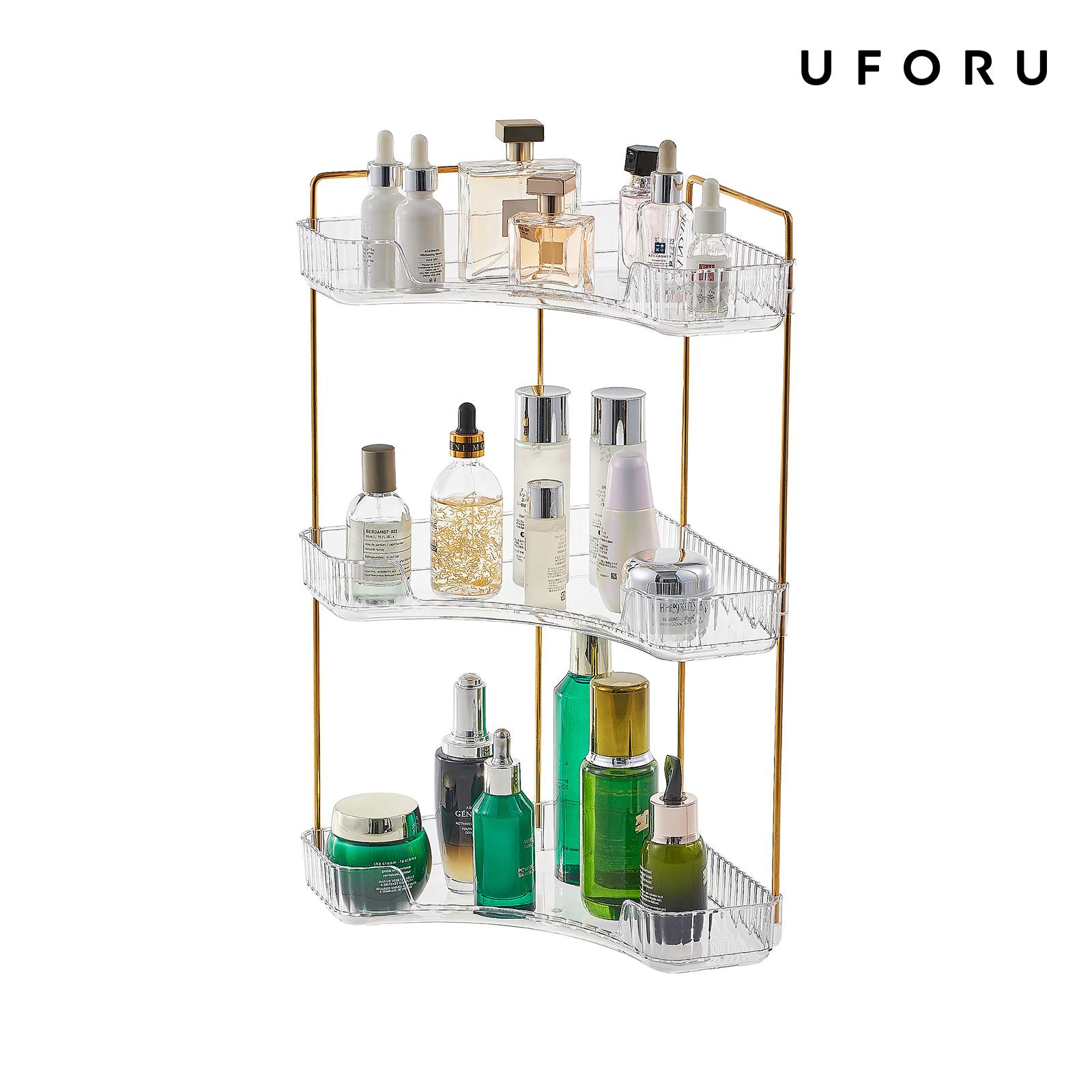 Rak Penyimpanan 3 Tingkat Tran - Luxury Skincare Tray ulasan dan harga