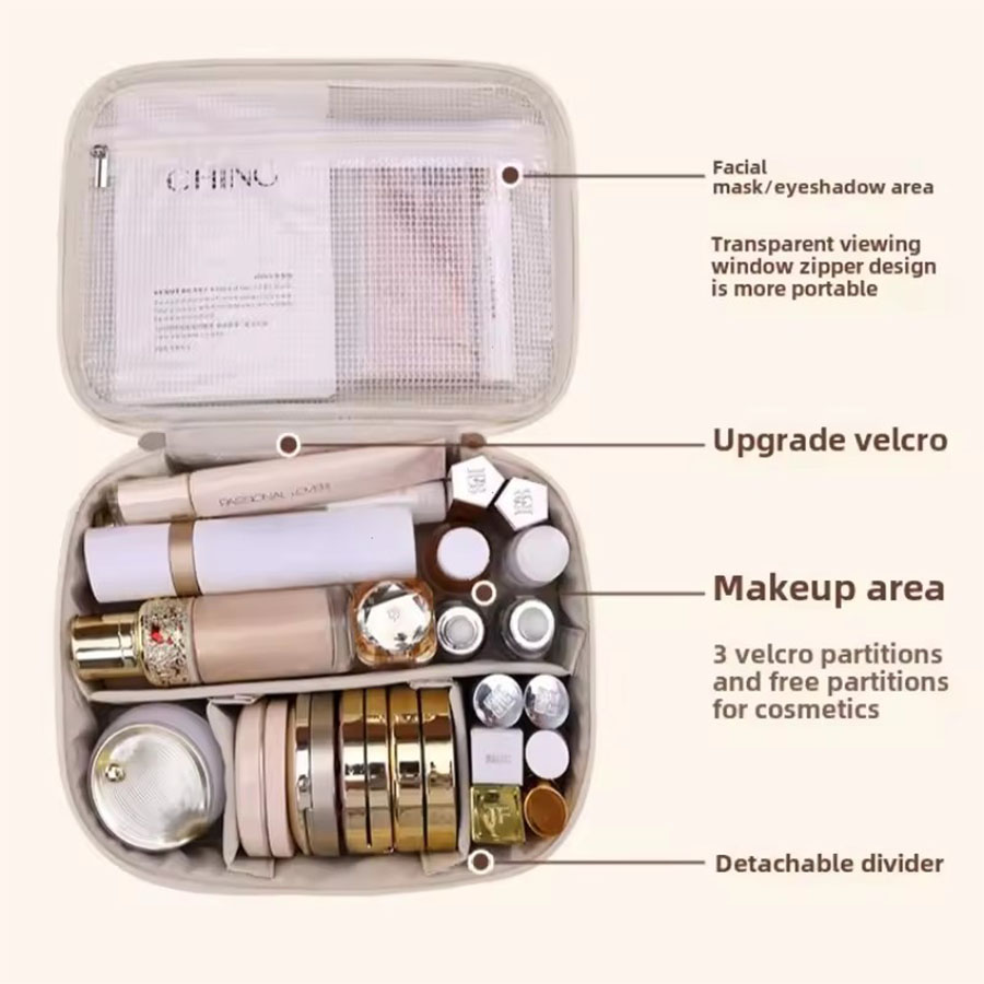 Tas Kosmetik Wanita Baru Tas P - Luxury Skincare Containers ulasan dan harga